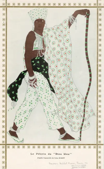Der Pilger des 'Blauen Gottes' von Léon Bakst
