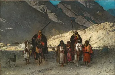 Arabian Sheikhs in the Mountains av Léon Bonnat