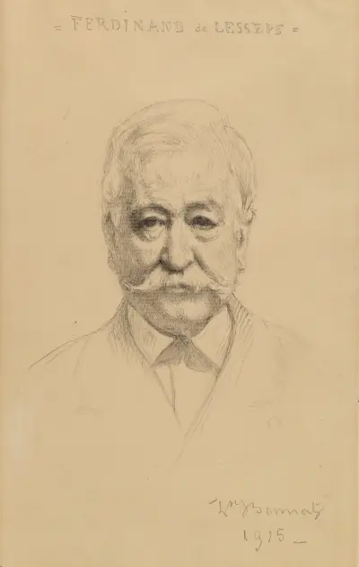 Ferdinand De Lesseps av Léon Bonnat