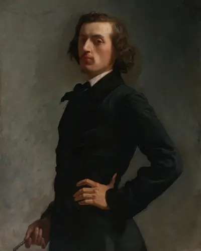 Portrait Of Monsieur Allard av Léon Bonnat