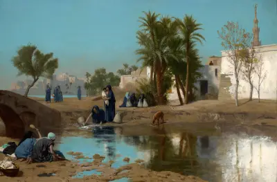 Fellah Women Drawing Water av Jean-Léon Gérôme