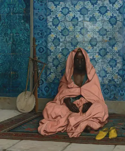 Der schwarze Barde von Jean-Léon Gérôme