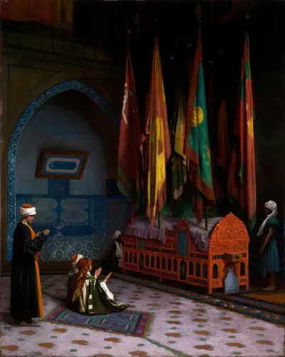 Die Wache am Grab des Sultans von Jean-Léon Gérôme