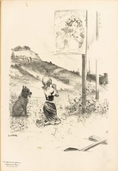 Dessin originel av Adolphe Léon Willette