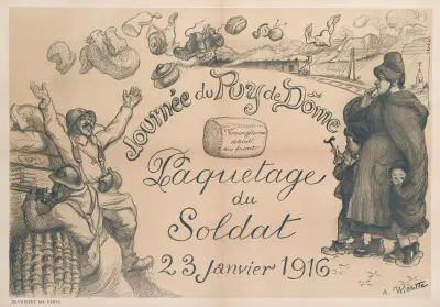 Journée du Puy de Dôme Paquetage du Soldat 23 janvier 1916, Adolphe Léon Willette