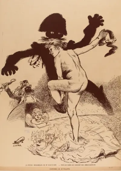 La revue déshabillée de Mr.Jean d’Arc, Adolphe Léon Willette