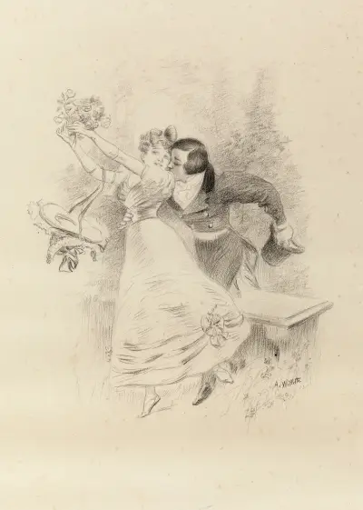 L’idylle de Floriane, Adolphe Léon Willette