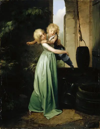 Brother Et Sœur av Louis-Léopold Boilly