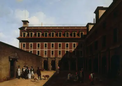 La Prison Des Madelonnettes, Rue Des Fontaines av Louis-Léopold Boilly