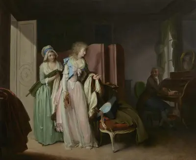 La visite rendue (The Visit Returned) av Louis-Léopold Boilly