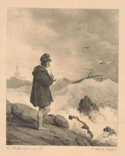 Neapolitan sailor av Louis-Léopold Boilly