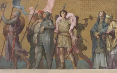 Procession carolingienne, 1878 – nr 1 av Henri Leopold Lévy