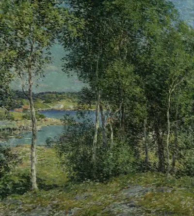 Eine Birkenfamilie von Willard Leroy Metcalf