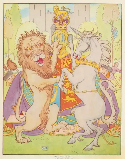 The lion and the unicorn were fighting for the crown av Leonard Leslie Brooke