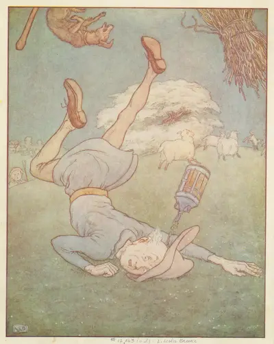 The man in the moon came tumbling down av Leonard Leslie Brooke