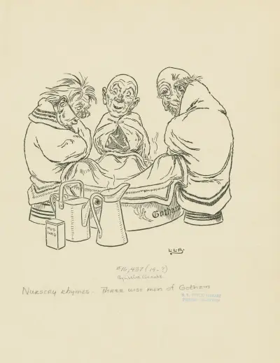 Three wise men of Gotham 2 av Leonard Leslie Brooke