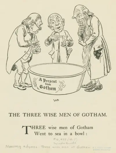 Three wise men of Gotham 3 av Leonard Leslie Brooke