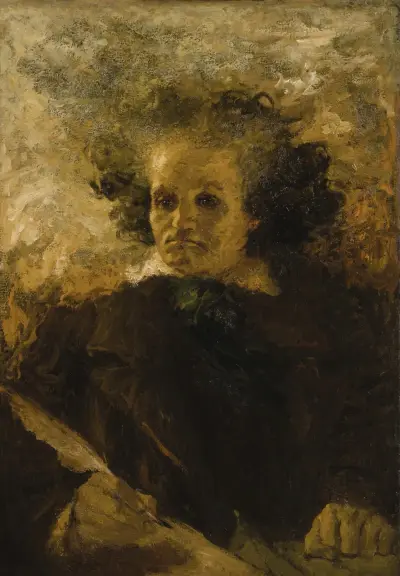 Beethoven holding a quill, Lucien Lévy-Dhurmer
