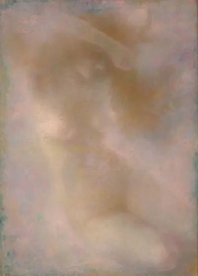 Femme nue, effet rose, Lucien Lévy-Dhurmer