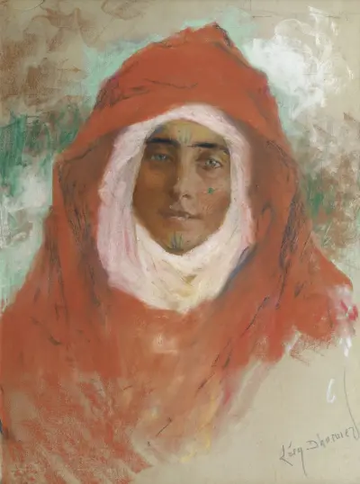 Portrait de jeune femme, Lucien Lévy-Dhurmer