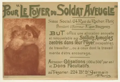 Pour ‘le Foyer du soldat aveugle’ av Lucien Lévy-Dhurmer