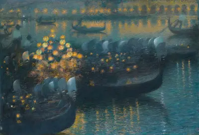 Sérénade au clair de lune – Venise, Lucien Lévy-Dhurmer