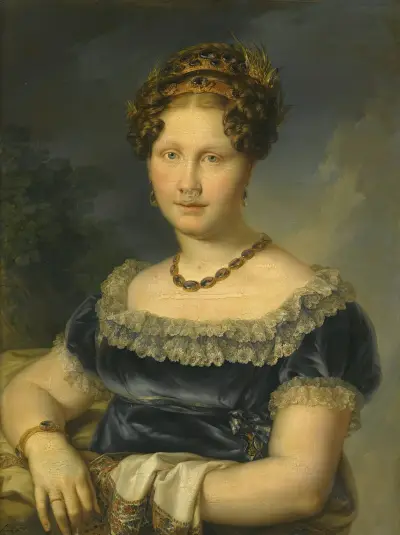 Portrait of Infanta Luisa Carlota De Borbón, Princess of The Two Sicilies av Vicente López Portaña
