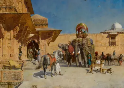 Departure For The Hunt av Edwin Lord Weeks