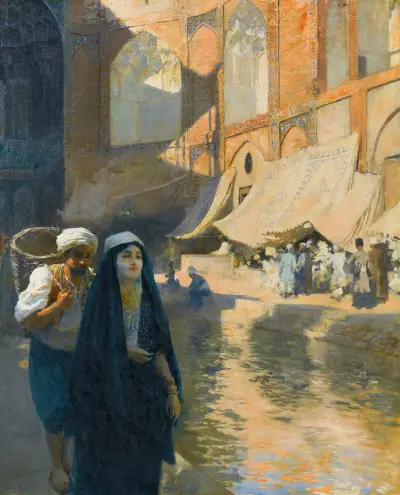 Isfahan bazaar av Edwin Lord Weeks