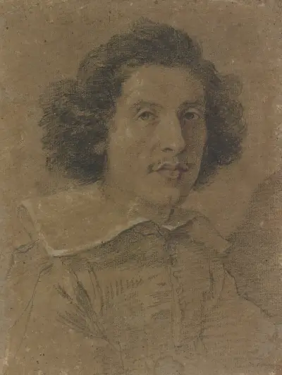 Männliches Porträt im Dreiviertelprofil nach rechts, Gian Lorenzo Bernini