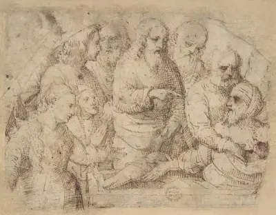 Raising of Lazarus von Lorenzo Lotto