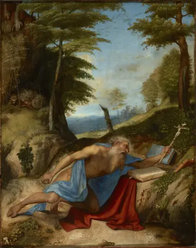 Saint Jerome Penitent von Lorenzo Lotto