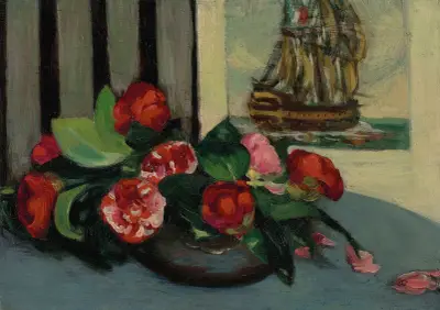 Nature morte aux camélias av Louis Anquetin