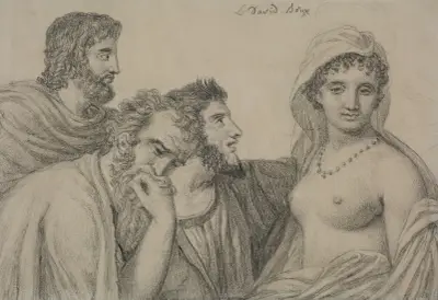 Phryné before the Judges av Jacques Louis David