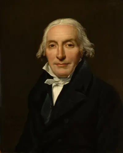 Portrait Of Jean-Pierre Delahaye av Jacques Louis David