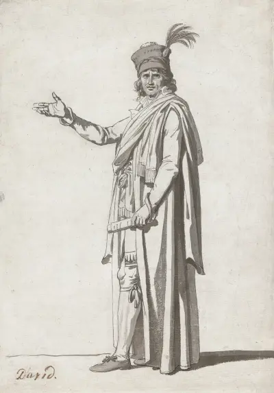 Study for a Costume of a Civil Official av Jacques Louis David