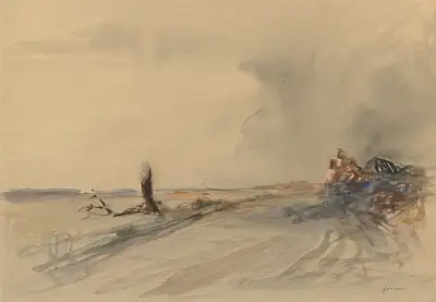 Devastated Land av Jean-Louis Forain