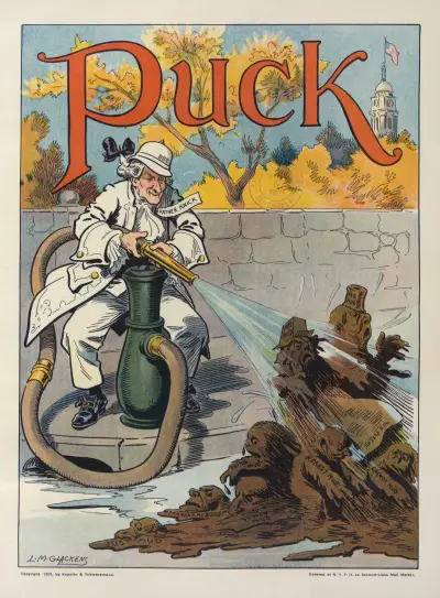 Give the town a good flushing out. It needs it av Louis Glackens