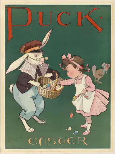 Puck Easter, 1903 av Louis Glackens
