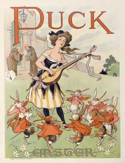 Puck Easter, 1904 av Louis Glackens