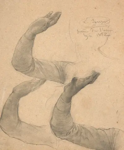 Study for ‘L’Idéal’ av Louis Janmot