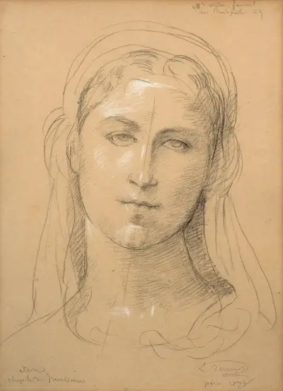 Study for ‘L’Immaculée conception’ av Louis Janmot