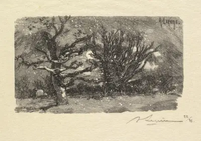 Au dormoir de Lantara von Auguste Louis Lepère