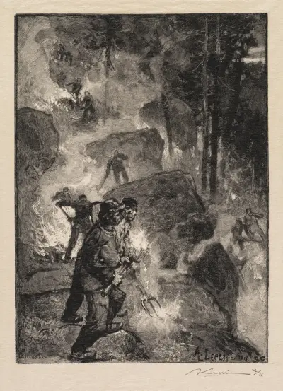 Farnbrenner von Auguste Louis Lepère