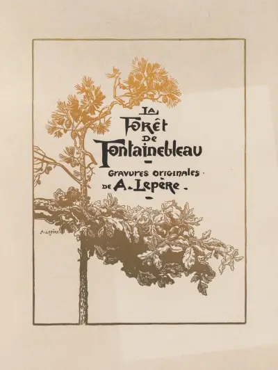 Wald von Fontainebleau – Umschlag von Auguste Louis Lepère