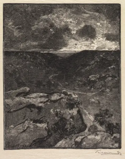 Franchard-Tal von Auguste Louis Lepère