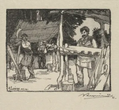 Der Hersteller von Spjälen von Auguste Louis Lepère