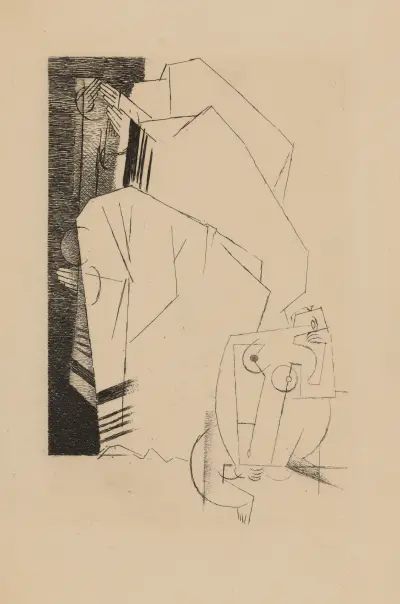 La Synagogue av Louis Marcoussis