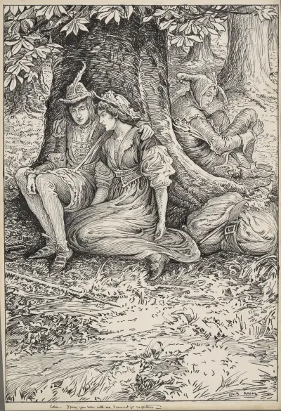 As you like it. Celia – I pray you bear with me, I cannot go no further. av Louis Rhead