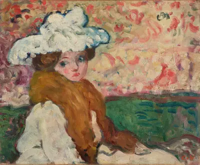 Kobieta w kapeluszu charlotte, Louis Valtat